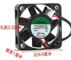 Kd1204pfs1 4010 4cm 12V 1.3W 2pin large air volume cooling fan