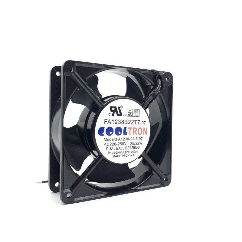 1PC COOLTRON FA1238B22T7-97 220-250V 25/22W 12038 aluminum frame cabinet fan