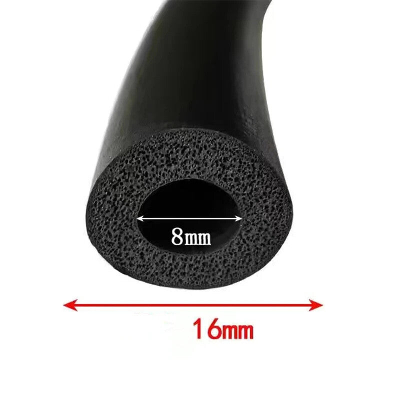 Waterproof Pipe EPDM Rubber Foam Sponge Seal Strip Round Dia.3mm 4mm 6mm-20mm
