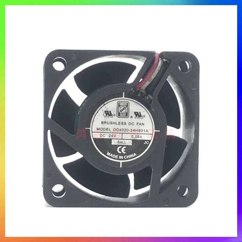 1PCS OD4020-24HB01A DC24V 0.08A 4020 4CM 3-wire Inverter Cooling Fan