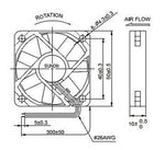 For Sunon 12V/24V 3D Printer Magnetic Suspension Bearing 5010 50mm Cooling Fan