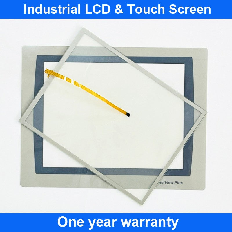 Touch Screen Panel Glass PanelView Plus 7 2711P-T10C22D9P-A + Overlay Film