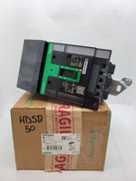 Square D BGA36050 PowerPact I-Line Circuit Breaker 50A 3P 600Y/347V BG50 Green