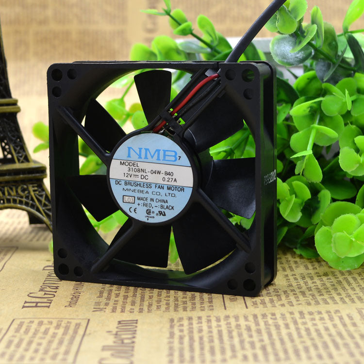 NMB 3108NL-04W-B40 12V 0.27A 8CM 8020 2PIN