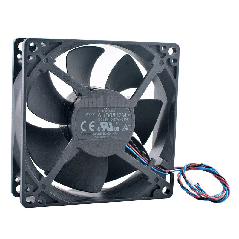 AUB0812M 8cm 80mm fan 80x80x25mm DC12V 0.17A 3pin Axial flow fan cooling fan