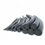 Sponge Cord Black Foam EPDM Rubber Gasket Trim Seal 2mm 5 6 7 8 9 10 12 14~20mm