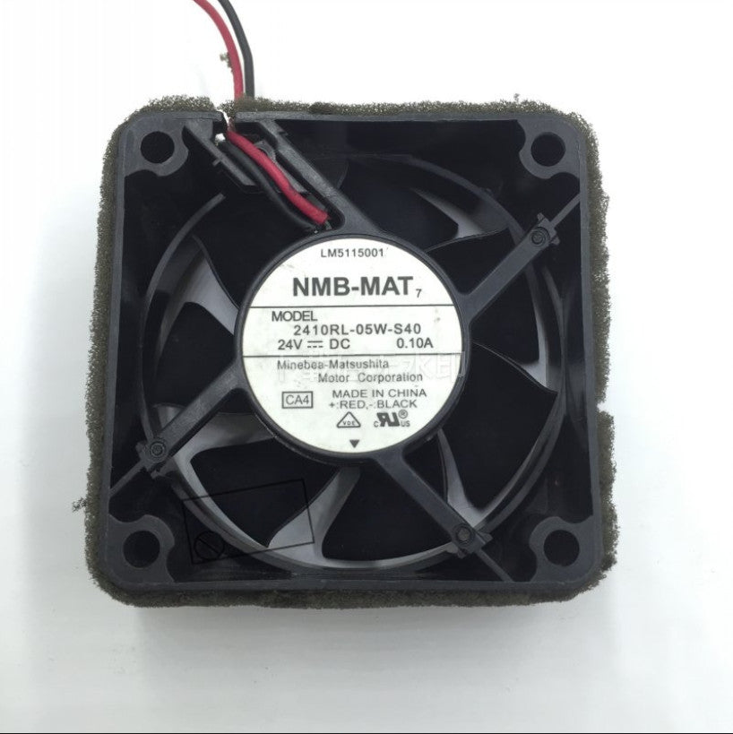 NMB 2410RL-05W-S40 DC24V 0.10A 6025 6CM 2-wire inverter cooling fan