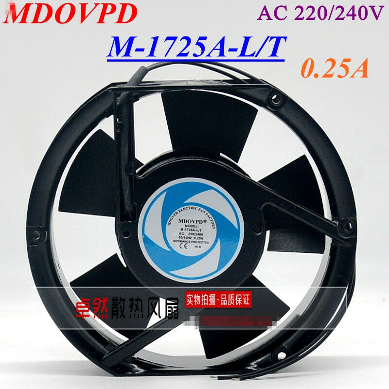 MDOVPD M-1725A-L/T AC 220V/240V 0.25A Axial Cooling Fan
