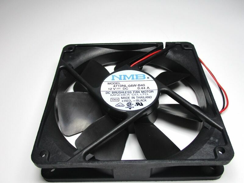 4710NL-04W-B40 Double ball large air volume fan 12V 0.44A 2wire 120*120*25mm