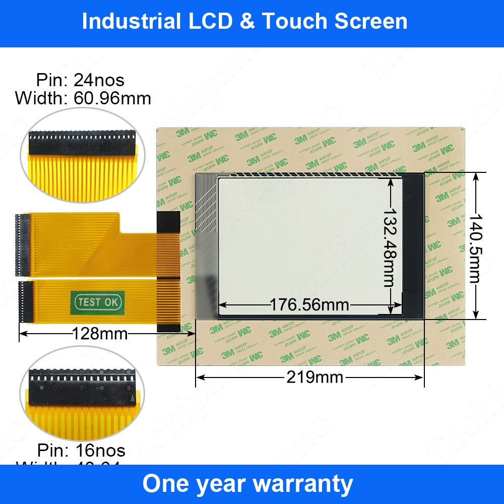 2711-T9C9X Touch Screen Panel for 2711-T9C15X PanelView 900 + Overlay Film
