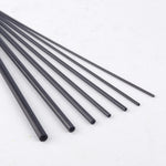 Carbon Fiber Rod Dia 2mm - 6mm Hollow Round Tube Bar Shaft For RC Airplane black