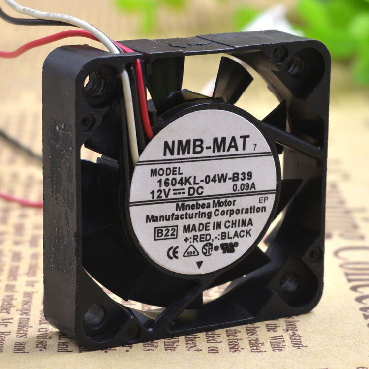 1PCS NMB 1604KL-04W-B39 12V 0.09A 4cm 4010 Servo Drive Cooling Fan