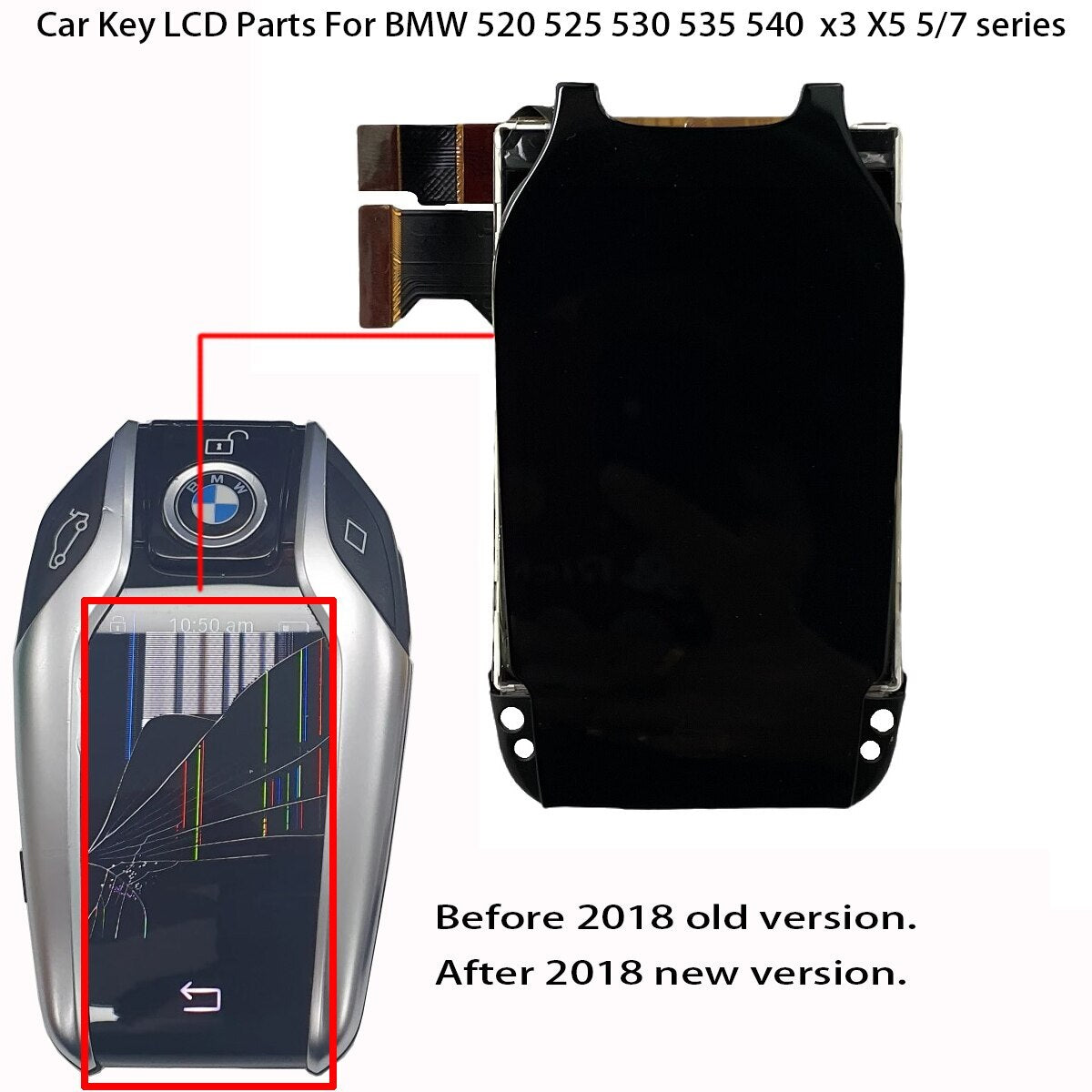 Car Key LCD Display Parts For BMW 520d 520i g30 x3 x5 5/7 series i8 vehicle