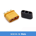 MR30 Male Female Connector Plug With Sheath 18AWG Wire Long 10CM for MOTO Motor
