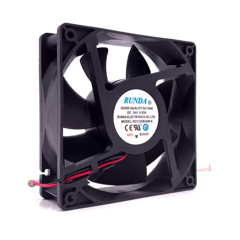 RUNDA RD1238B24M-S DC24V 0.93A 12038 12CM 2-Wire Cooling Fan