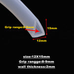 silicone rubber glass seal strip bath shower door window edge trim glazing strip