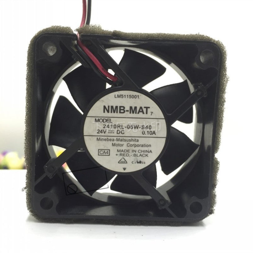 NMB 2410RL-05W-S40 DC24V 0.10A 6025 6CM 2-wire inverter cooling fan