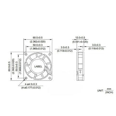 6015-12MS 6029420PW-4 6cm 60mm DC12V 0.10A 6500rpm Axial fan cooling fan