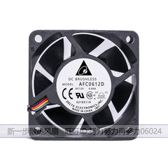 For DELTA AFC0612D 60mm fan 6025 60x60x25mm 12V 0.60A 4-wire 4Pin cooling fan