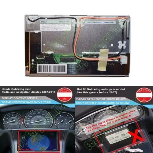 Honda Gold wing GL1800 2007~2013 Gauge Cluster Dashboard Radio ONLY LCD Display