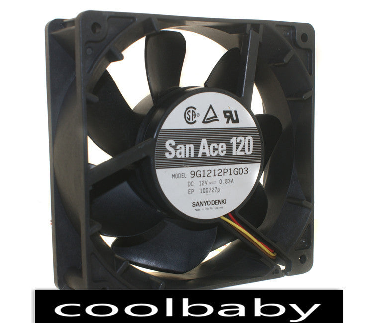 Sanyo 9G1212P1G03 fan 120*120*38mm 4pin PWM 12V 0.83A
