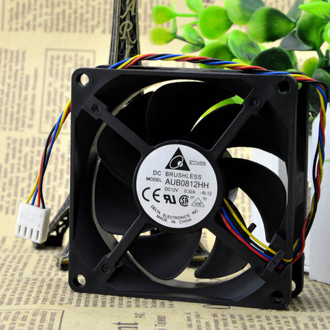 DELTA AUB0812HH-PWM 80mm x 25mm 3250 RPM PWM FAN 4pin