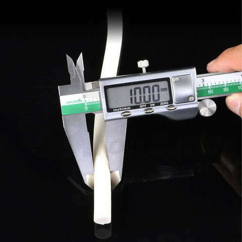 10 Meter Round Foam Rubber Sponge Cord Trim Seal High Temp DIY Ø 1,2,3,4,5,6,7mm