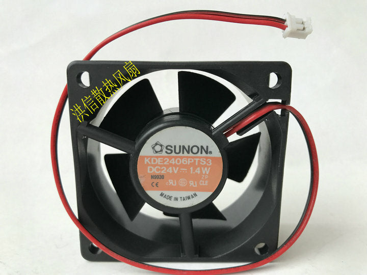 SUNON KDE2406PTS3 6025 24V 1.4W 6CM 2-wire Inverter Cooling Fan