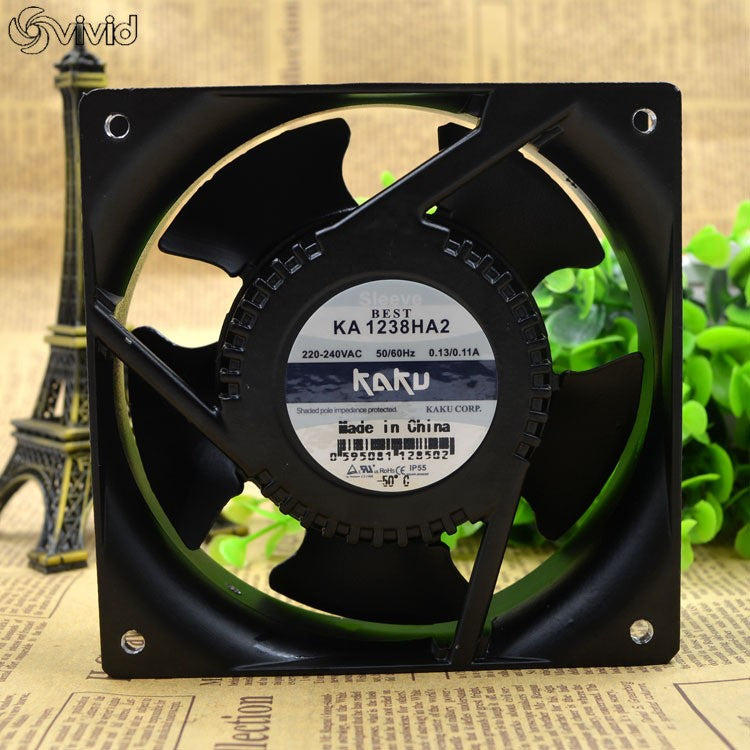 Kaku KA1238HA2 AC220V 12cm 12038 All-metal High Temperature Waterproof Fan IP55