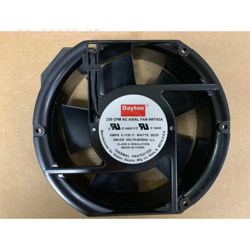 1PC Dayton 239 CFM AC AXIAL FAN 4WT43A 240-220V 26/25W Cooling Fan FREE SHIPPING
