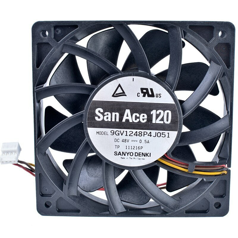 9GV1248P4J051 12cm 12025 120mm 48V 0.50A 4pin double ball bearing server fan