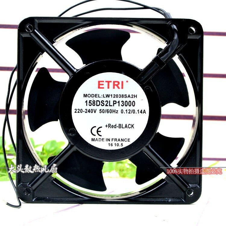 1PC ETRI LW12038SA2H 158DS2LP13000 220-240V 0.12/0.14A 12CM cooling fan