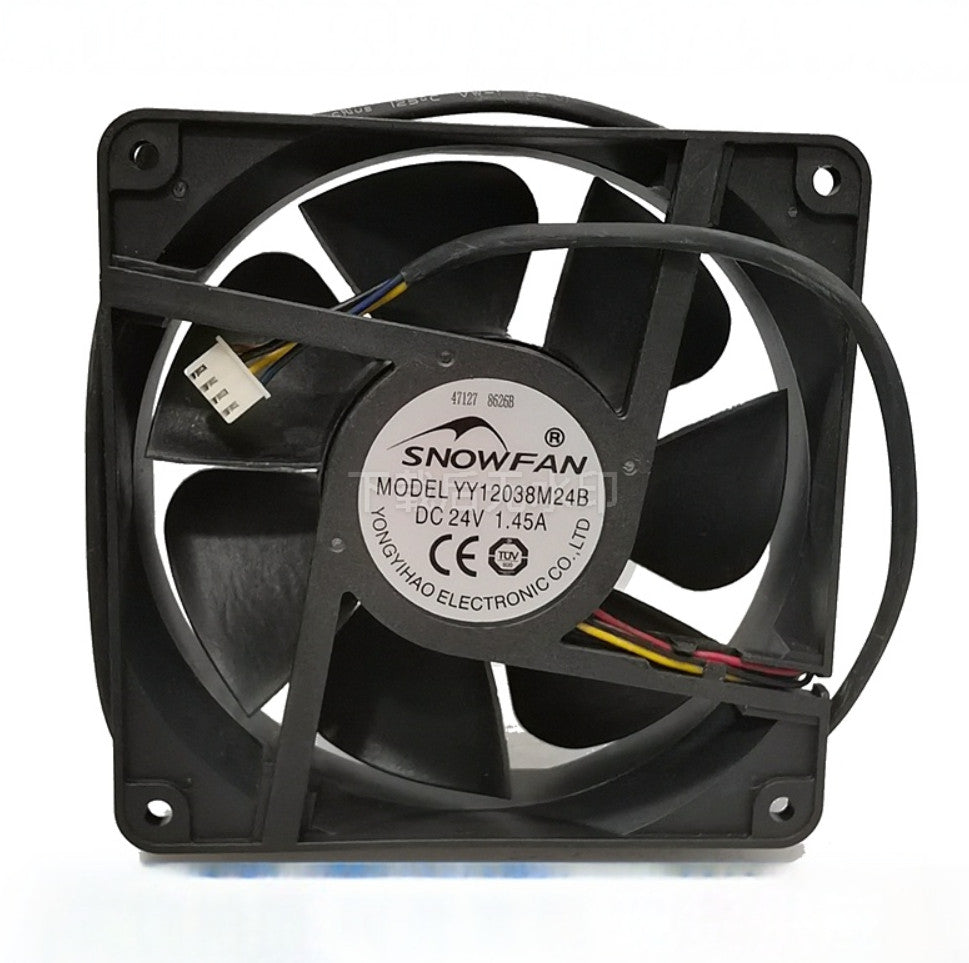 SNOWFAN YY12038M24B DC24V 1.45A 12038 12CM 4-Wire Inverter Cooling Fan