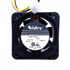 Nidec D04G-12TS9 DC 12V 0.22A 4020 40*40*20mm 4CM 3-wires cooling fan