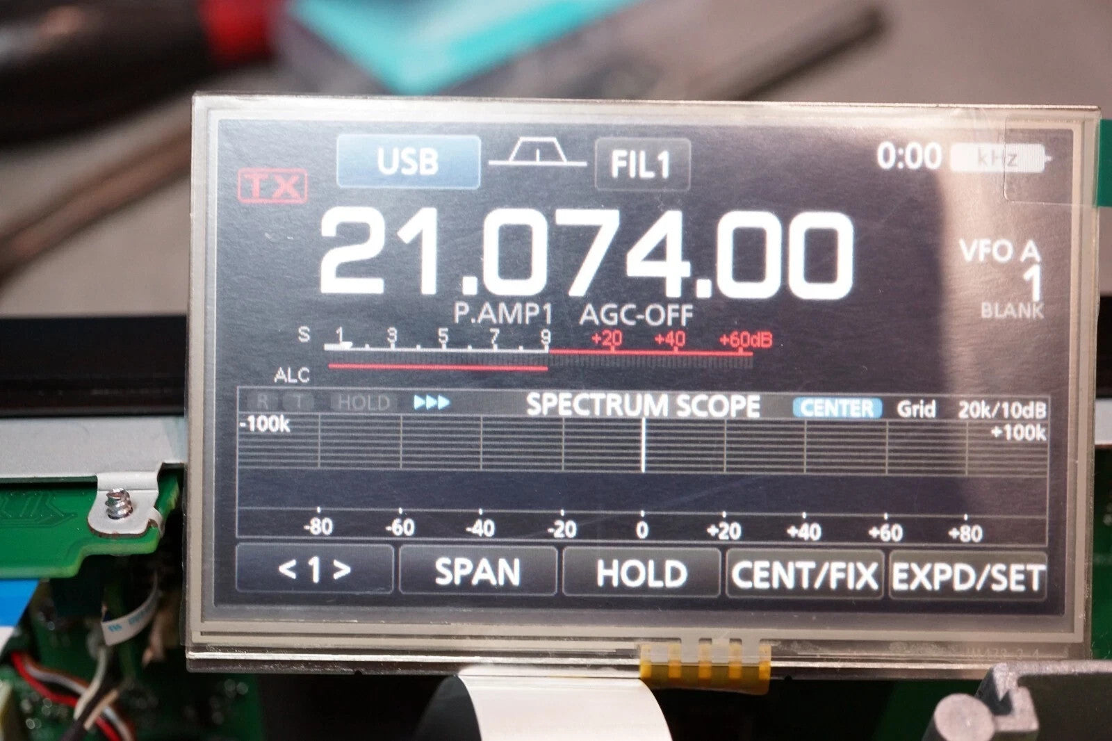 ICOM IC7300 R8600 9700 705 LCD Screen Replacement Resolve 'Zebra Stripes' Issue