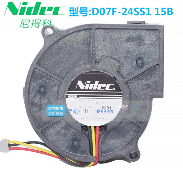 Nidec D07F-24SS1 15B Server Cooling Fan DC 24V 0.16A 75x75x30mm 3-wires 2 wires