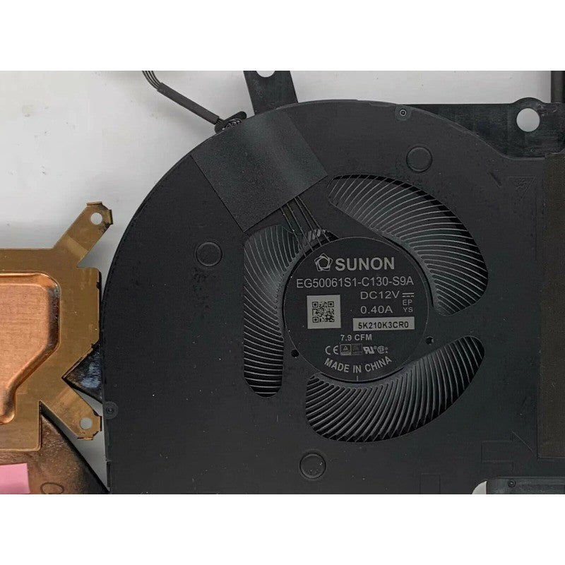 New For Dell Alienware X17 R2 CPU Graphics Heatsink With Fan YV8VF 0YV8VF