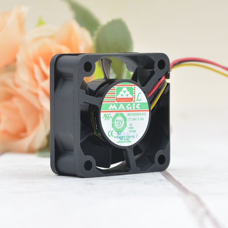 MAGIC MGT4024ZR-R15 24V 0.13A 4CM 4015 40840*15MM 3 Wire Fan