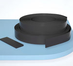 1M/2M Black silicone rubber silicone strip sealing strip solid flat strip 1-30mm