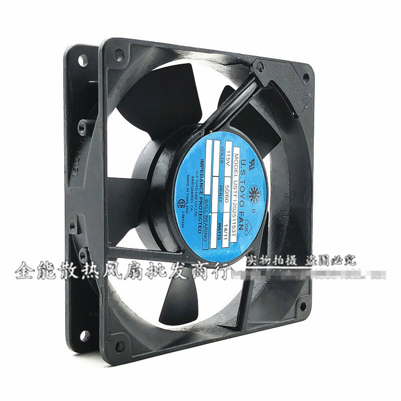 1PCS U.S.TOYO FAN USTF120251153T AC 115V 14/11W 12CM cooling fan