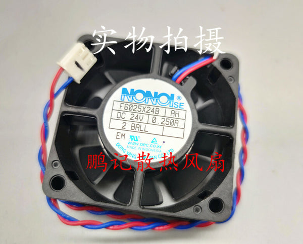 NONOI F6025X24B AH DC24V 0.25A 2-wire cooling fan 6025 6CM Fan