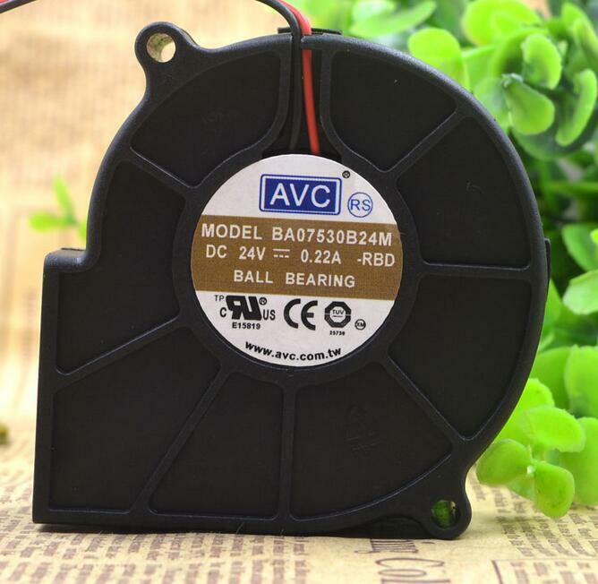 AVC DC 24V 0.22A BA07530B24M 7530 7.5CM centrifugal blower turbine cooling fan