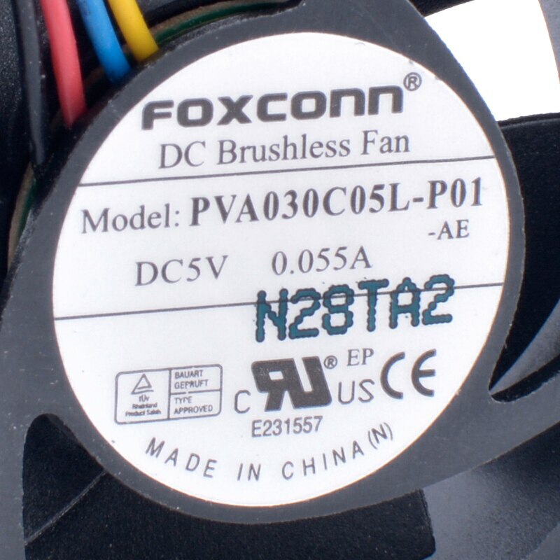 PVA030C05L-P01 3010 3cm 30mm 5V 0.055A 4Pin laptop ultra quiet hydraulic fan