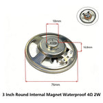 3 Inch 4Ω 8Ω 16Ohm 1W 2W 3W 5W 10W 20W Full-range Speaker Loudspeaker Waterproof