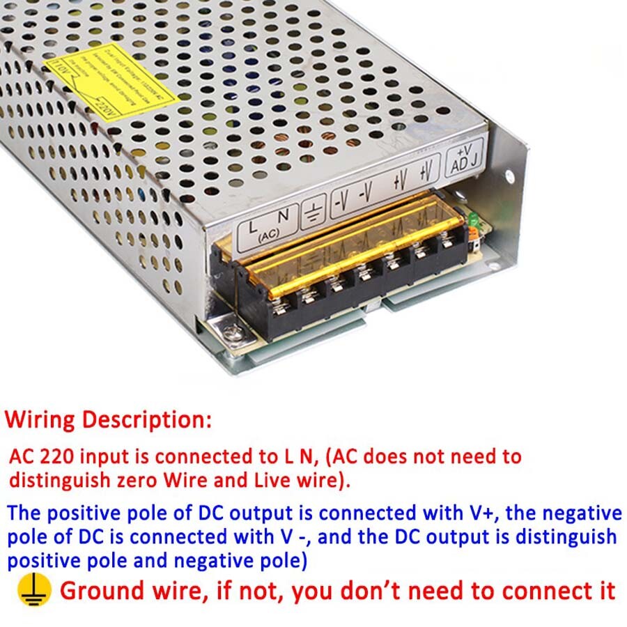 3V/5V/9V/12V/13.8V~48V 10W~3500W DC Regulated Switching Power Supply