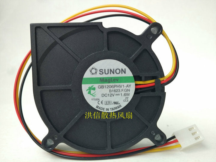 Sunon GB1206PHV1-AY 6015 DC12V 1.6W 6cm turbine fan