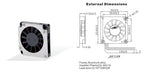 NEW ADDA AB3505LX-QB0 3507 DC 5V 0.1A 3.5CM Blower turbine cooling fan