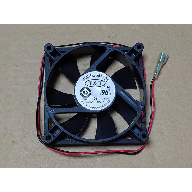 T&T MW-925M12S 12VDC 0.28A 9225 9CM 2-Wire Cooling Fan