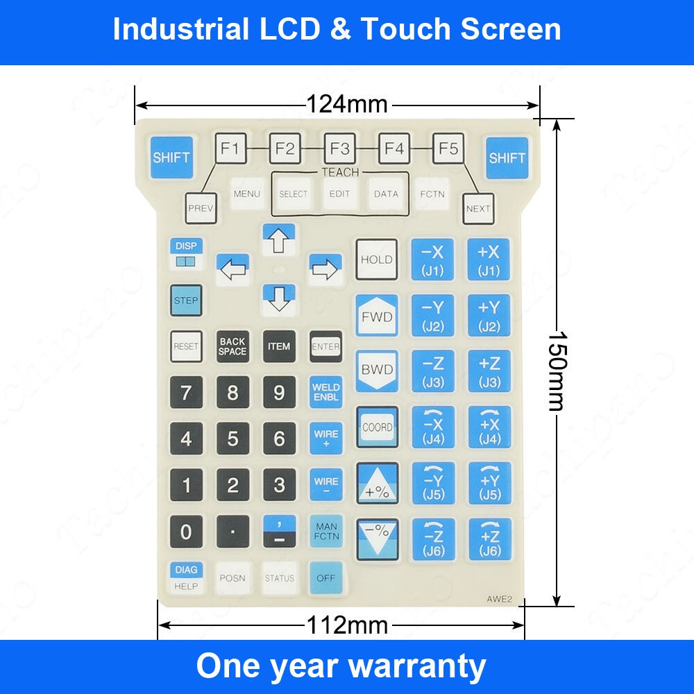 Protective Film for A05B-2490-C170 A05B-2490-C171 Teach Pendant Front Overlay