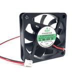 PY-6015M12S 12V 0.15A 6015 6CM 2-wire chassis cooling fan